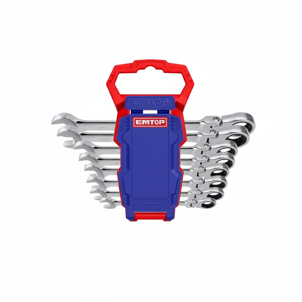 EMTOP 8 Pc Flexible Ratchet Spanner Set ECSS10803