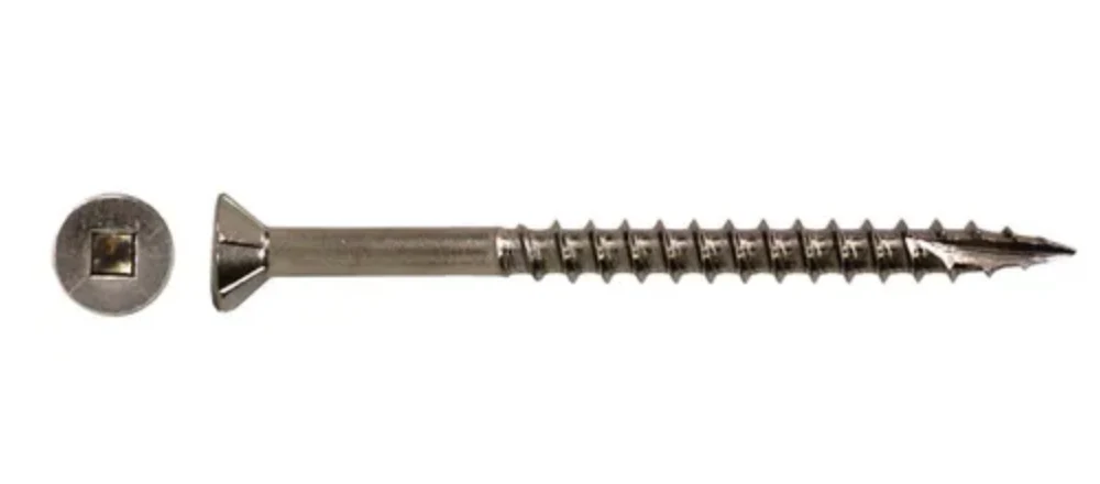 SELF EMBEDDING HEAD SQUARE DRIVE SCREW- 12G-11x50MM (BOX OF 500) - Image 2