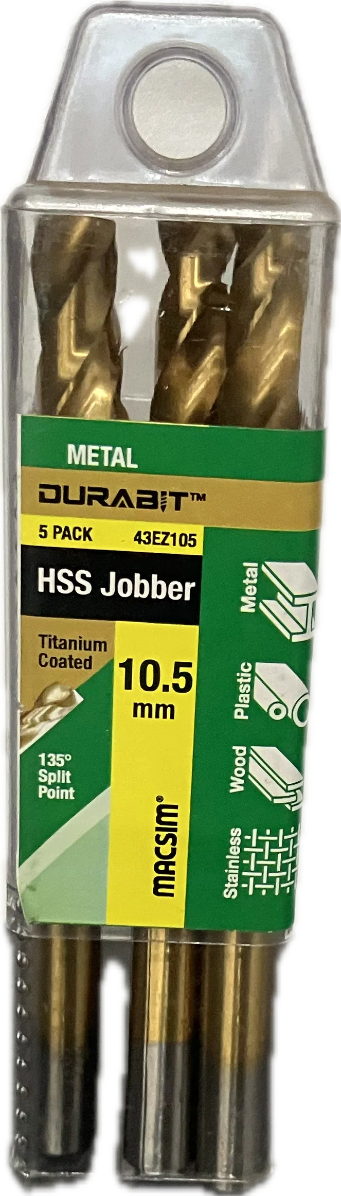 MACSIM DURABIT HSS JOBBER DRILL BIT (BLISTER PACK OF 10) - Image 19