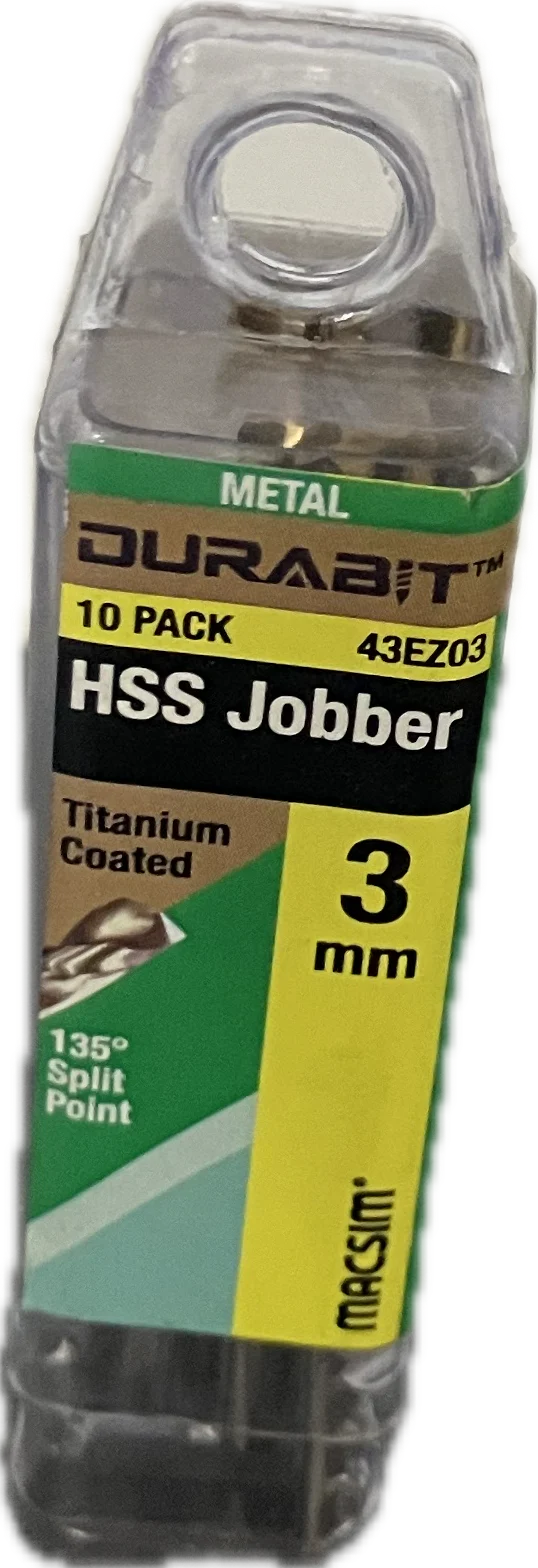 MACSIM DURABIT HSS JOBBER DRILL BIT (BLISTER PACK OF 10) - Image 5