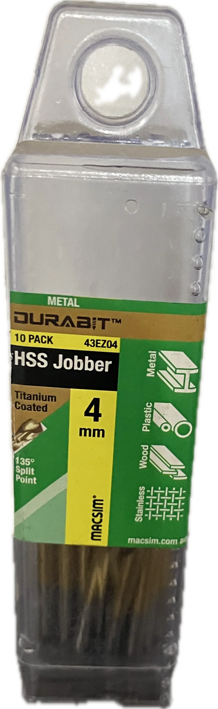MACSIM DURABIT HSS JOBBER DRILL BIT (BLISTER PACK OF 10) - Image 6