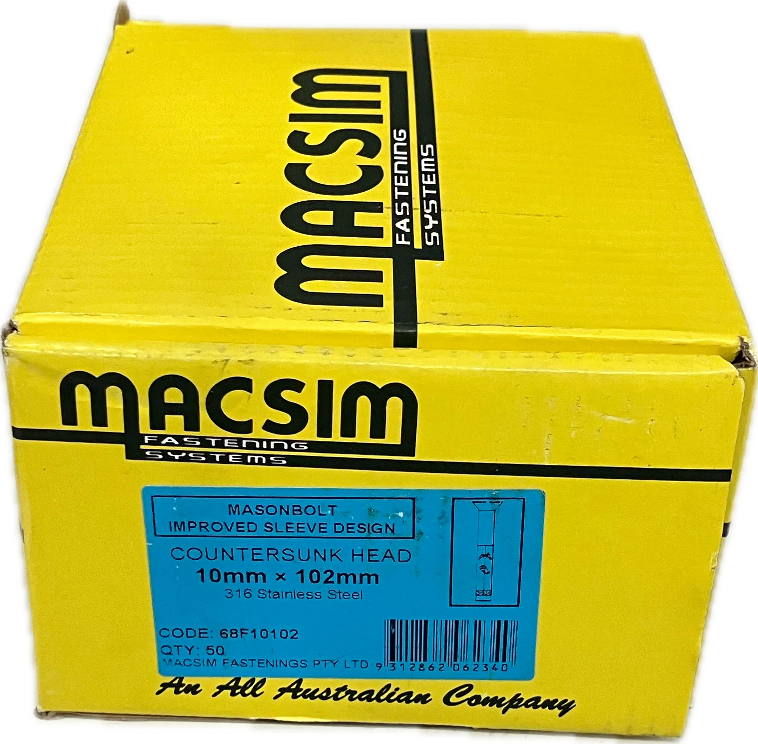 MACSIM COUNTERSUNK MASONBOLT- 10MM - Image 3