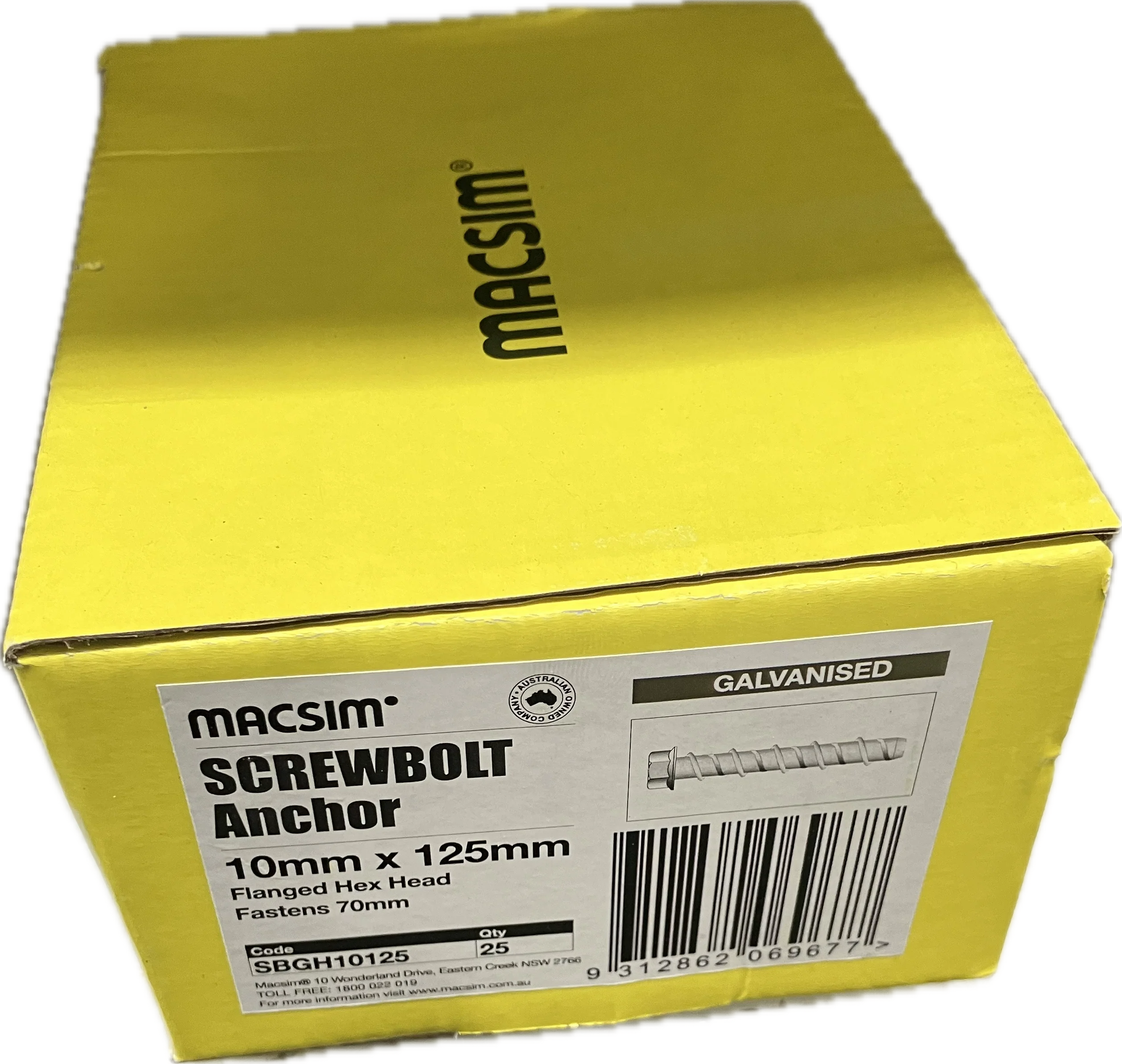 MACSIM GALVANISED SCREWBOLT- 10MM - Image 5