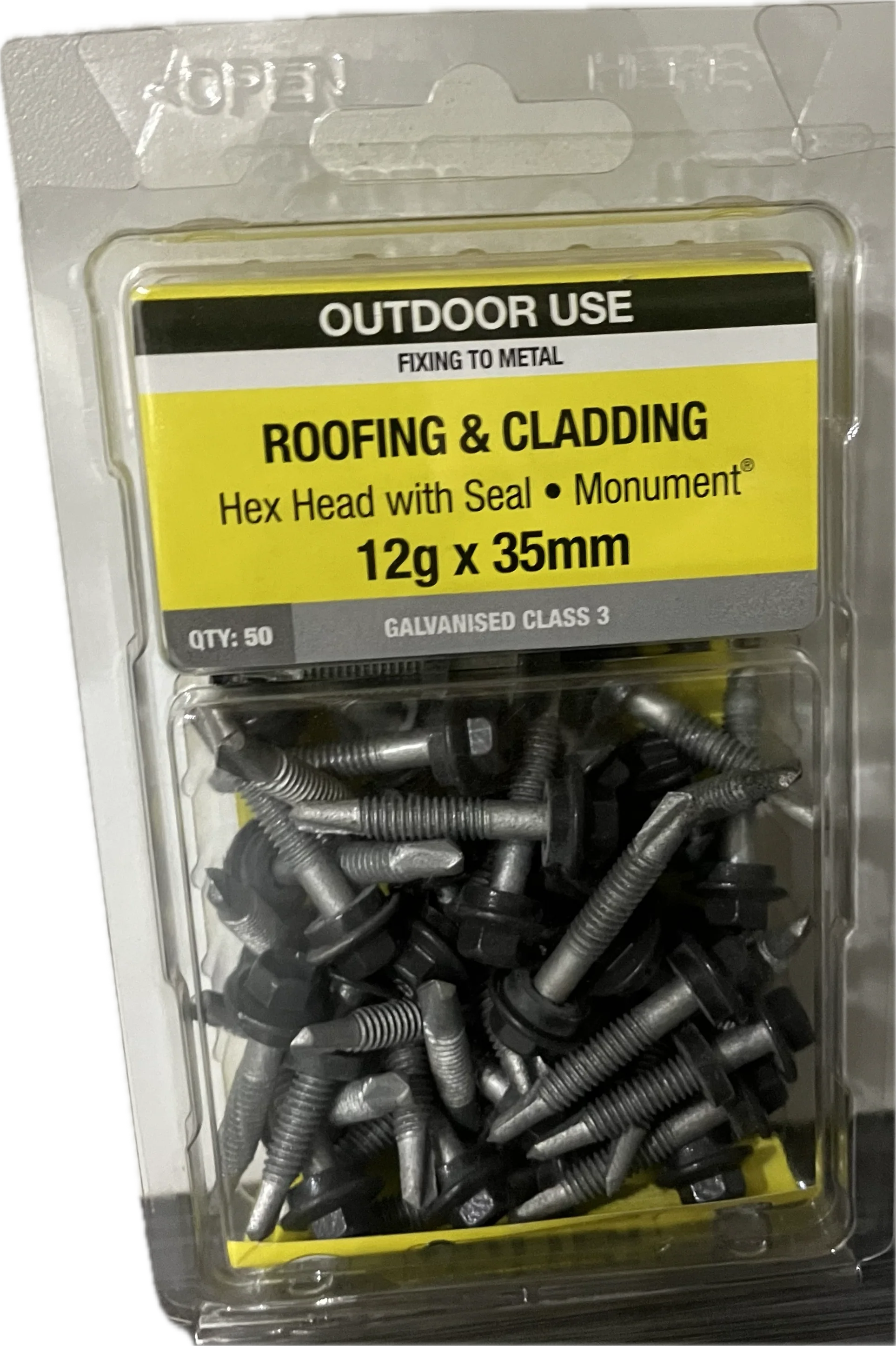 ROOFING & CLADDING SCREWS- 12Gx35MM (BLISTER PACK OF 50) - Image 4