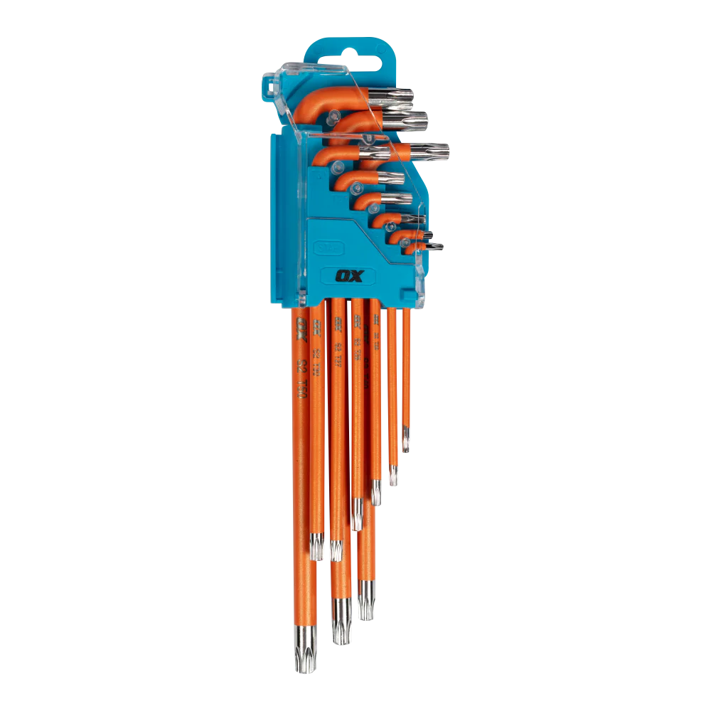 OX PRO TAMPERPROOF TORX KEY LONG 9 PC SET