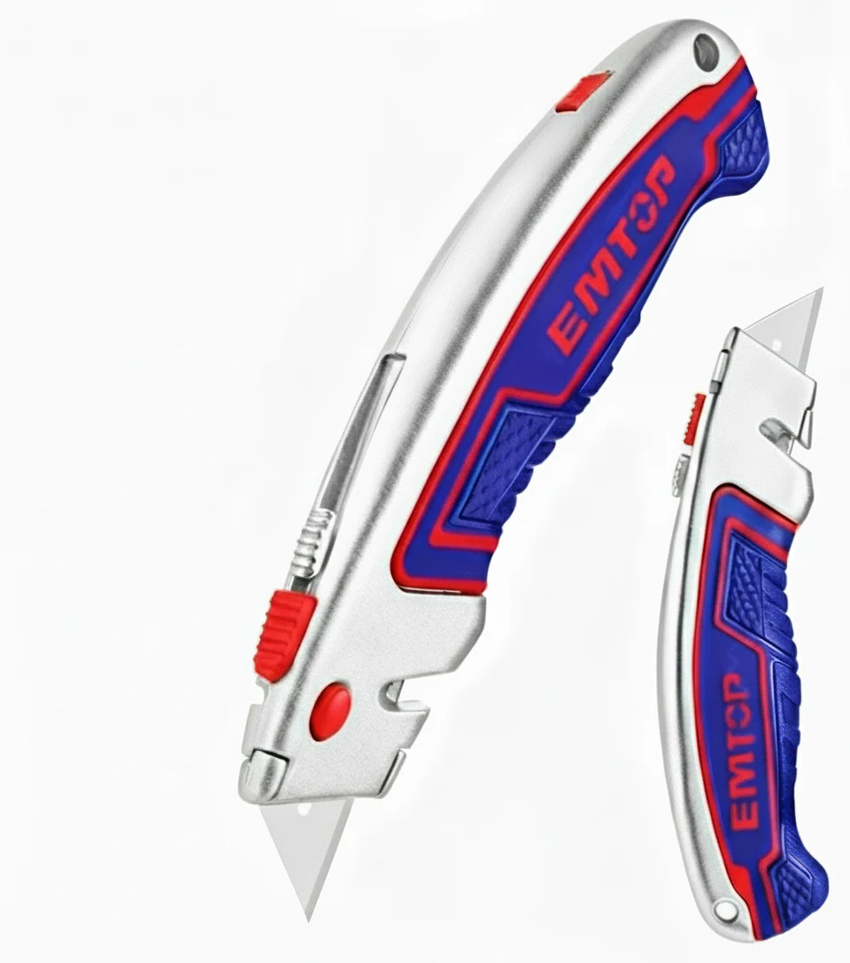 EMTOP Utility Knife with 6 Blades ESNKT6128