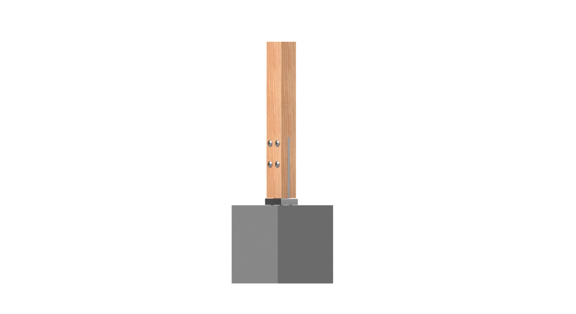 VUETRADE T-BLADE POST SUPPORTS 80x80mm - 250mm Blade - Image 3